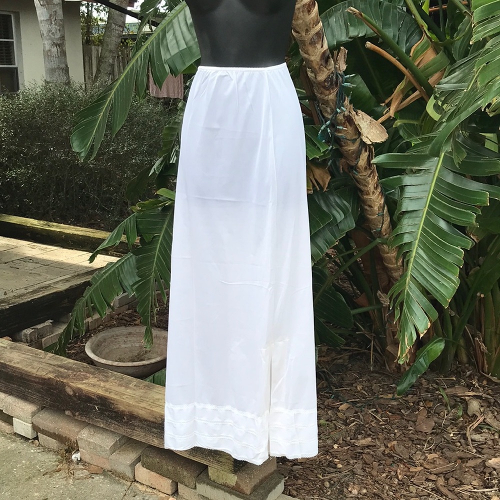 Vintage maxi slip skirt